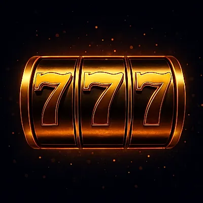 Golden 777 slot machine reel icon for IPL ID slot games