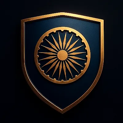 Royal blue and gold franchise shield crest for Mumbai live IPL match odds